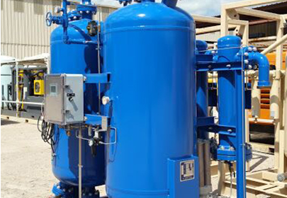 How does a desiccant air dryer work?