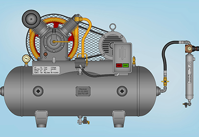 How does a refrigerated air dryer work?