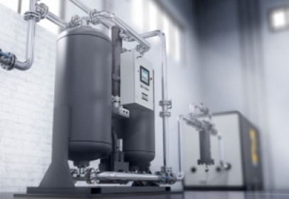 How does a atlas copco desiccant air dryer work?