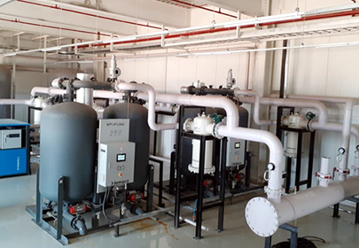 Function of water-cooling refrigerated compressed air dryer